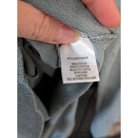 Z Supply Womens XS Oversized Lightweight Hoodie Dark Teal Color EUC Super Cozy - Picture 3 of 5